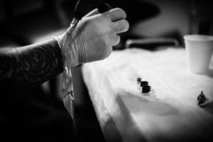 Artist at work